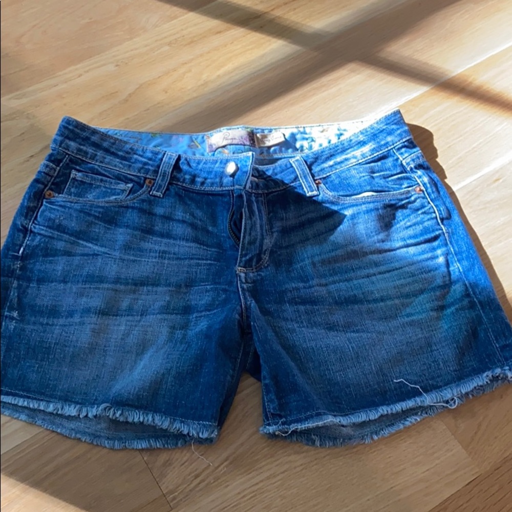 PAIGE Cutoff denim shorts